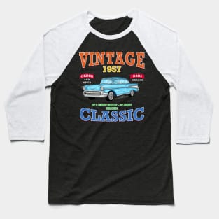 Vintage Classic Car Garage Hot Rod Novelty Gift Baseball T-Shirt